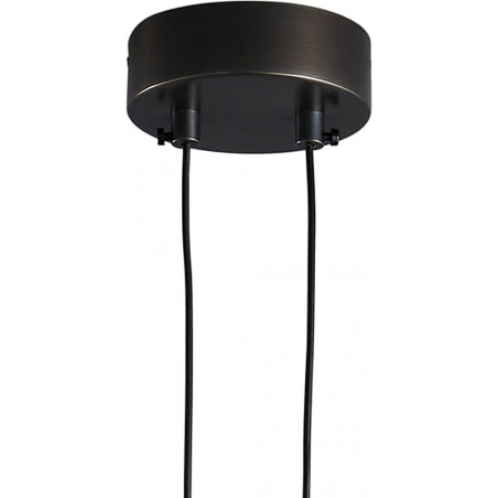 Lampa wisząca okrągła dekoracyjna Amici LED 27cm czarny / mosiądz Step Into Design