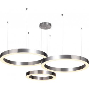 Lampa wisząca 3 okręgi Circle I LED 60+60+80cm nikiel Step Into Design