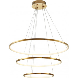 Lampa wisząca 3 okręgi regulowane Circle Slim LED 40+60+80cm złota Step Into Design