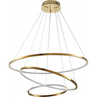 Lampa wisząca 3 okręgi regulowane Circle Slim LED 40+60+80cm złota Step Into Design