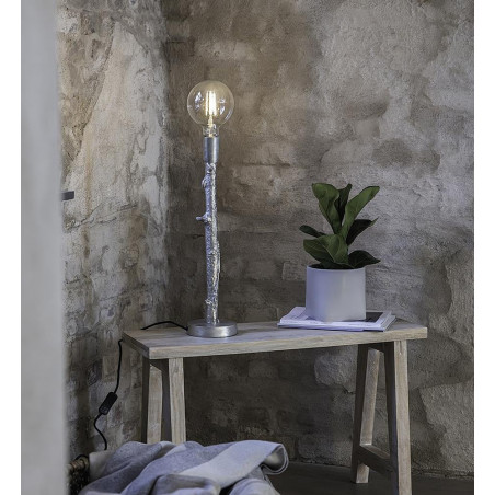 Lampa stołowa "żarówka" z dekoracyjną podstawą Ramo aluminium Markslojd