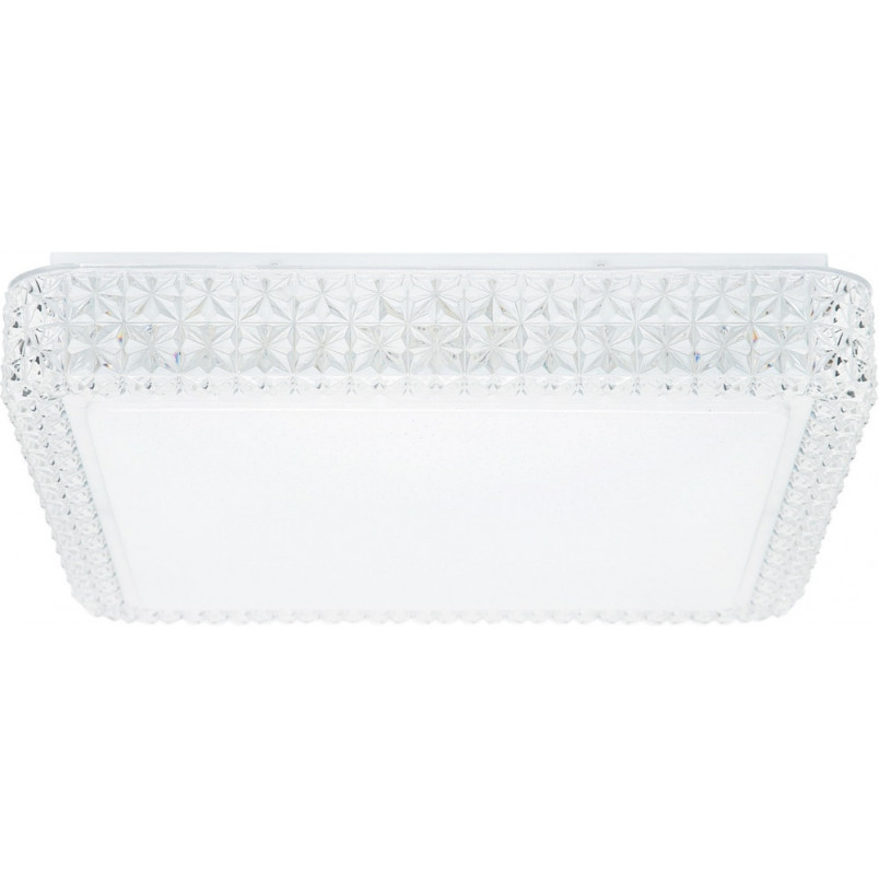 Plafon kwadratowy z kryształkami Moa 40x40cm biały Zumaline