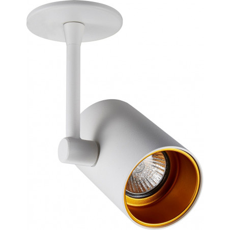 Reflektor sufitowy regulowany Tori Long SL 8cm biały / złoty Zumaline