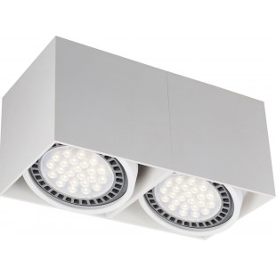 Lampa spot podwójna Box AC 26,4x13,2cm biała  Zumaline