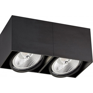 Lampa spot podwójna Box AC 26,4x13,2cm czarna Zumaline