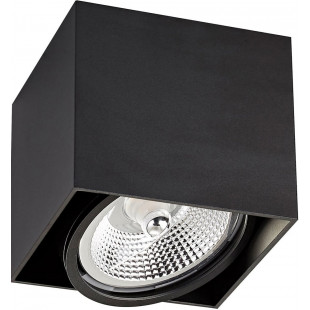 Lampa spot natynkowa Box AC 13,2x13,2cm czarna Zumaline