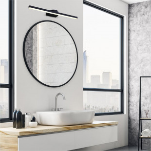 Kinkiet podłużny nad lustro w łazience Arvi LED 60cm czarny Zumaline