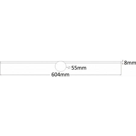 Kinkiet podłużny minimalistyczny Camara LED 60cm złoty Zumaline