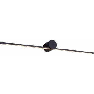 Kinkiet podłużny minimalistyczny Camara LED 60cm czarny Zumaline
