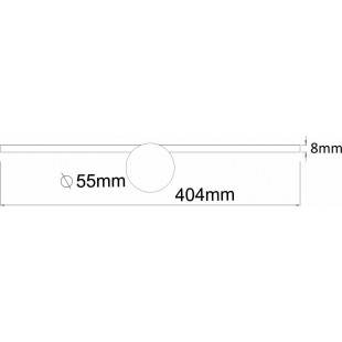 Kinkiet podłużny minimalistyczny Camara LED 40cm złoty Zumaline