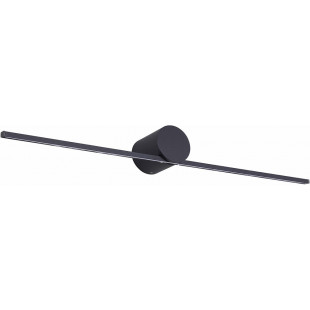 Kinkiet podłużny minimalistyczny Camara LED 40cm czarny Zumaline