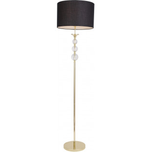 Lampa podłogowa z abażurem Rea 40cm czarny / złoty ZumaLine