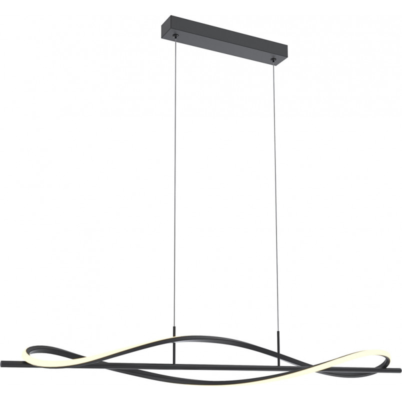 Lampa wisząca podłużna Domenico LED 110cm czarna Zumaline