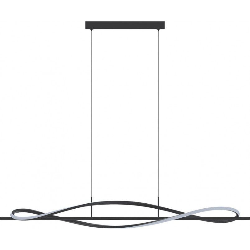 Lampa wisząca podłużna Domenico LED 110cm czarna Zumaline