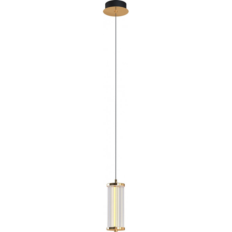 Lampa wisząca szklana Cally LED złota Zumaline
