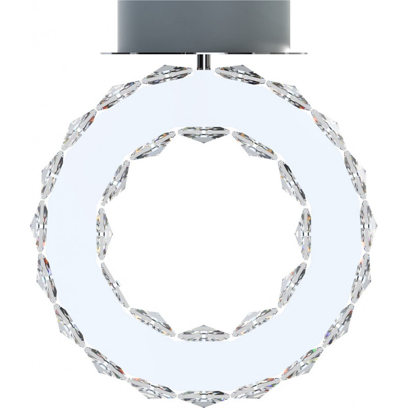 Plafon z kryształkami Griona LED 18cm srebrny Zumaline