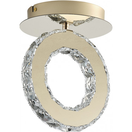 Plafon z kryształkami Griona LED 18cm złoty Zumaline