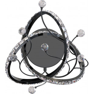 Plafon z kryształkami Maia LED 30cm czarny / chrom Zumaline