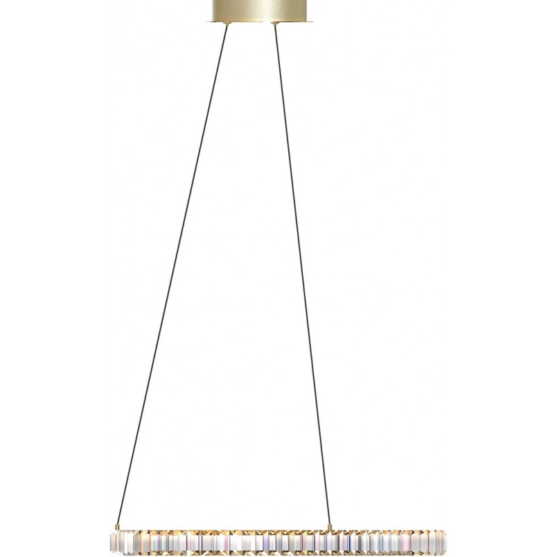 Lampa wisząca kryształowa Athesa LED 60cm złota Zumaline