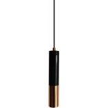 Lampa wisząca tuba Golden Pipe 1 Czarno Złota marki Step Into Design