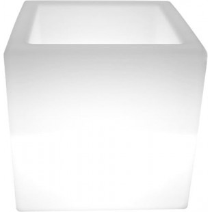 Lampa ogrodowa z donicą Flower Cube LED RGBW 40x40cm biała Step Into Design