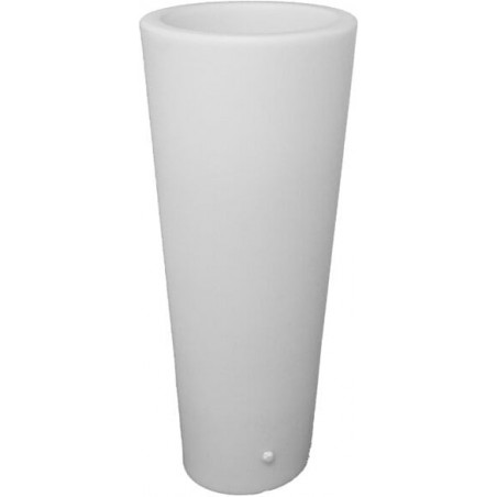 Lampa ogrodowa z donicą Flower Pot LED RGBW 38cm H90cm biała Step Into Design