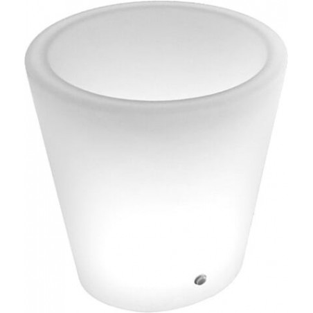 Lampa ogrodowa z donicą Flower Pot LED RGBW 38cm H40cm biała Step Into Design