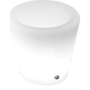 Lampa ogrodowa z donicą Flower Pot LED RGBW 28cm H29cm biała Step Into Design