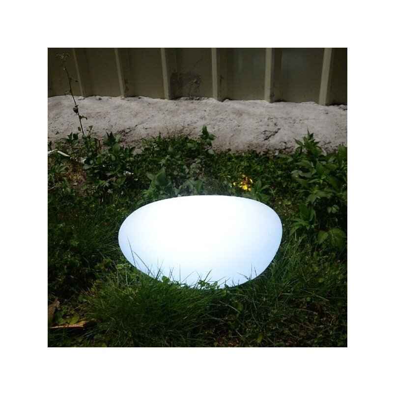 Lampa ogrodowa dekoracyjna Pebble L LED RGBW 42x32cm biała Step Into Design
