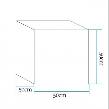 Lampa ogrodowa kostka Cubic LED RGBW 50x50cm biała Step Into Design