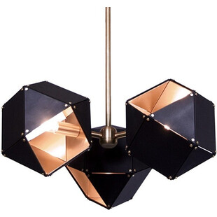 Lampa wisząca designerska New Geometry 3 Czarno Złota marki Step Into Design