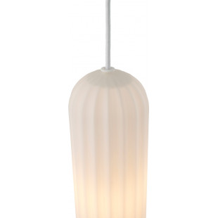 Lampa szklana 3 punktowa z ryflowanymi kloszami Miella 52cm biała Nordlux