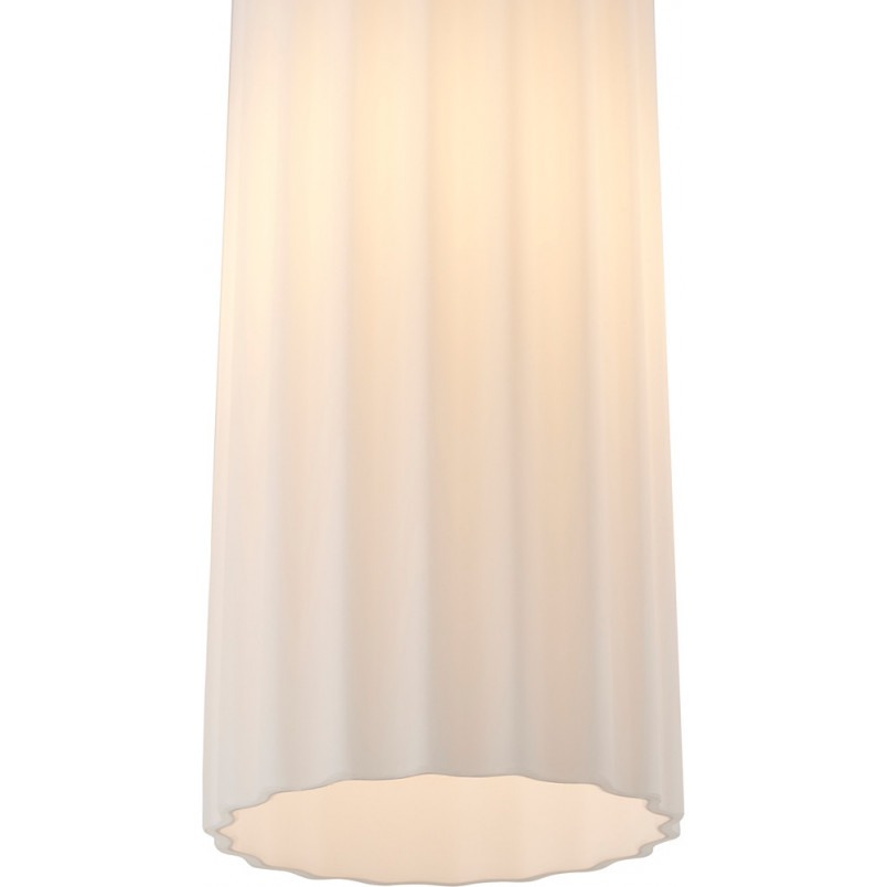 Lampa szklana 3 punktowa z ryflowanymi kloszami Miella 52cm biała Nordlux