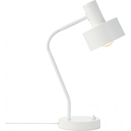 Lampa na biurko z regulowanym kloszem Matis biała Nordlux