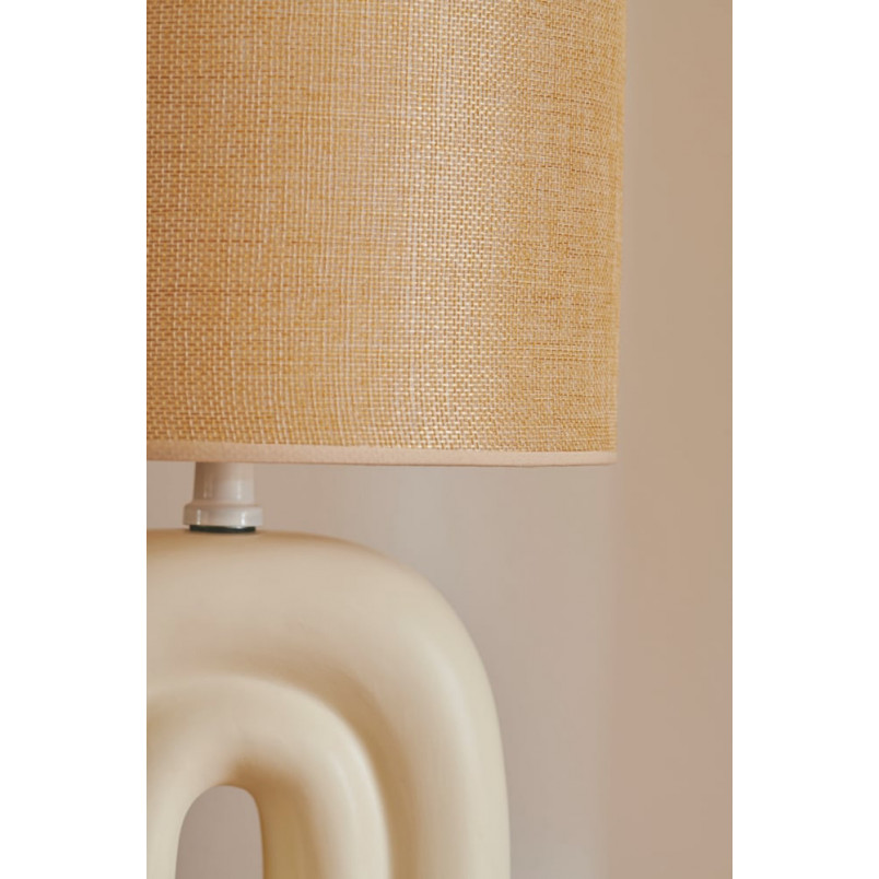 Lampa na stolik z abażurem Haze 24cm H42cm beżowa Nordlux