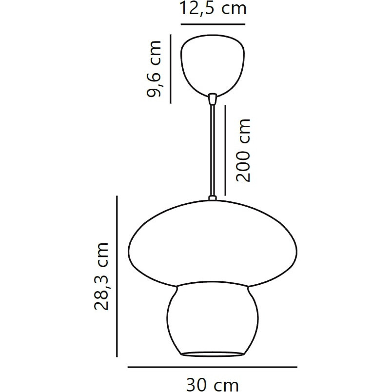 Lampa wisząca rattanowa Allie 30cm Nordlux