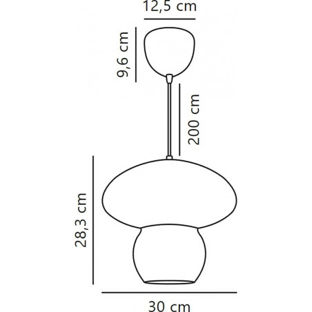 Lampa wisząca rattanowa Allie 30cm Nordlux