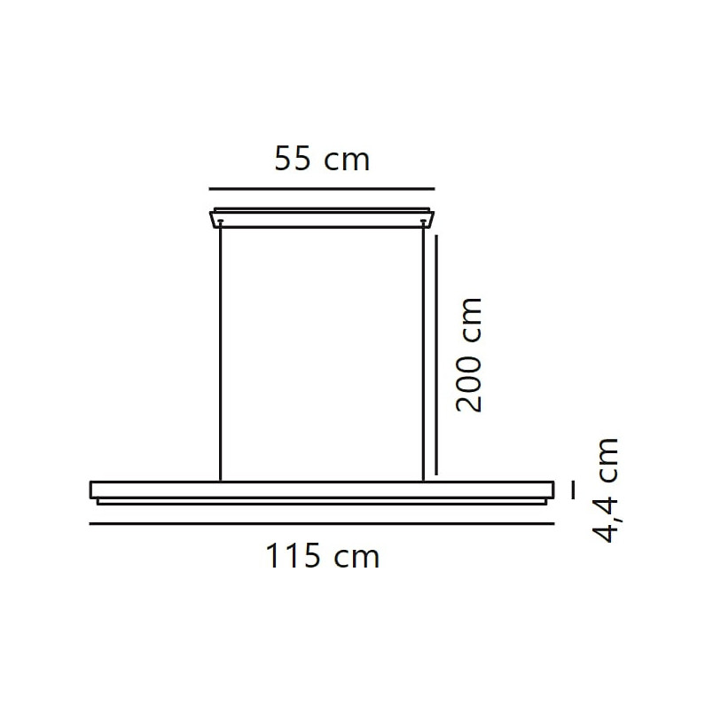 Lampa podłużna drewniana Ilgas LED 3000K 115cm Nordlux