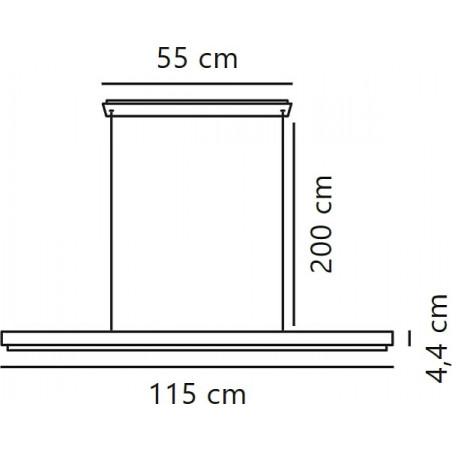 Lampa podłużna drewniana Ilgas LED 3000K 115cm Nordlux