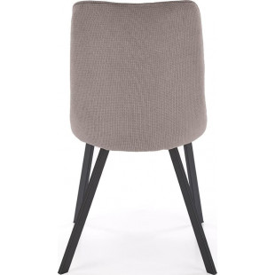 Krzesło tapicerowane z pikowanym oparciem K561 popiel Halmar