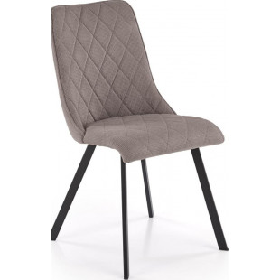 Krzesło tapicerowane z pikowanym oparciem K561 popiel Halmar