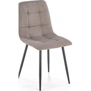 Krzesło tapicerowane pikowane K560 popiel Halmar