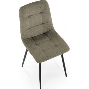 Krzesło tapicerowane pikowane K560 oliwkowe Halmar