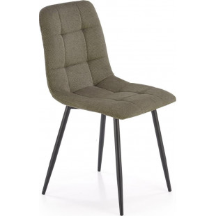 Krzesło tapicerowane pikowane K560 oliwkowe Halmar