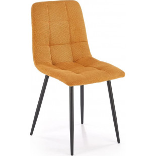 Krzesło tapicerowane pikowane K560 musztardowe Halmar