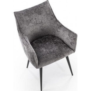 Krzesło fotelowe tapicerowane K559 popiel Halmar