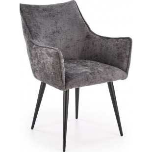 Krzesło fotelowe tapicerowane K559 popiel Halmar