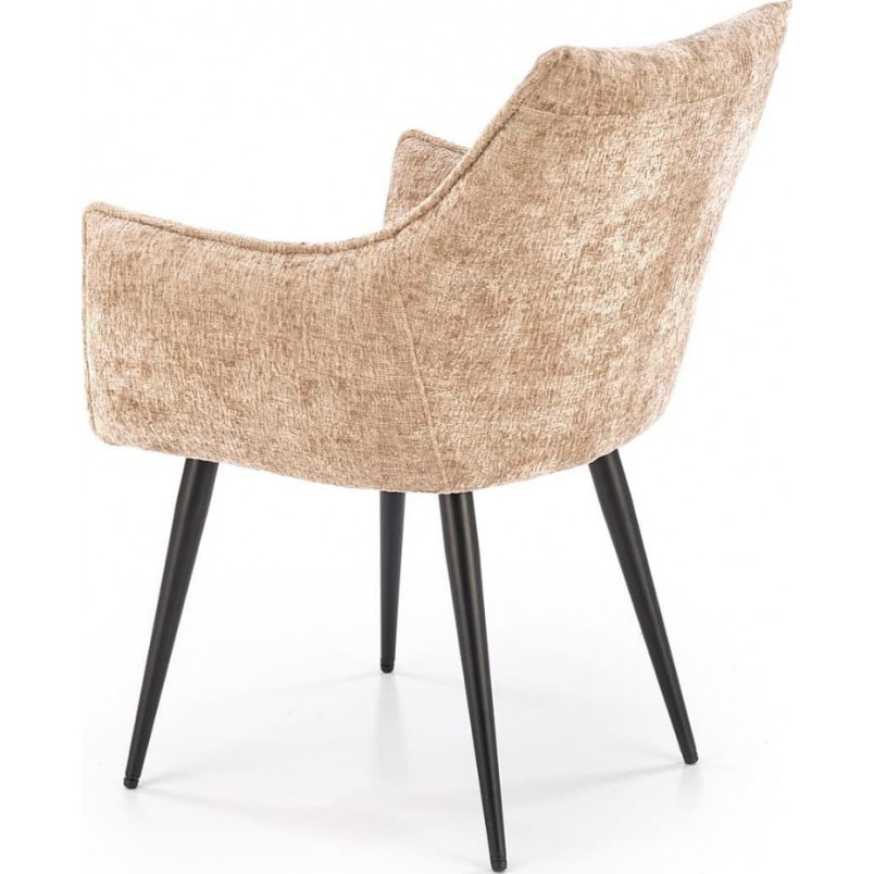 Krzesło fotelowe tapicerowane K559 beżowe Halmar