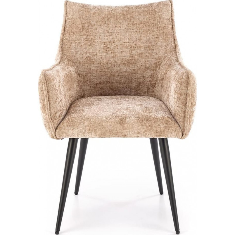 Krzesło fotelowe tapicerowane K559 beżowe Halmar