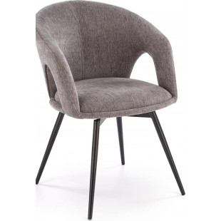 Krzesło fotelowe z obrotowym siedziskiem K550 popiel Halmar